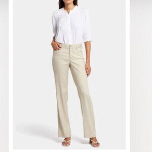 NYDJ | Linen Blend Trousers Pants Cream Sz 2